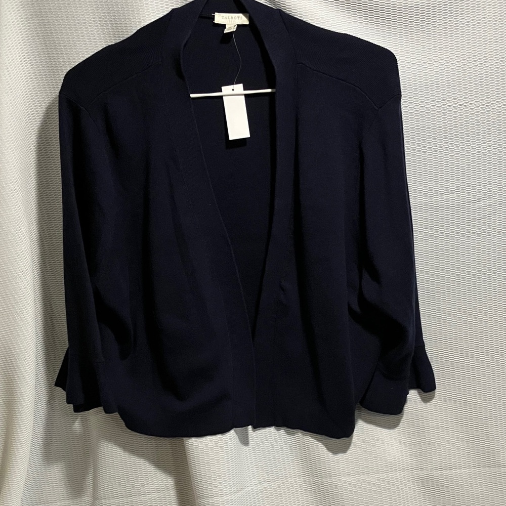Talbots Midnight Blue Open Cardigan (item #1054)